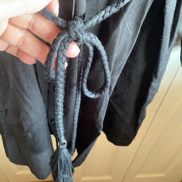 Scotch & Soda NWT Long Sleeve, Button Down Embroidered Cotton Linen Blend Dress - Picture 13 of 17